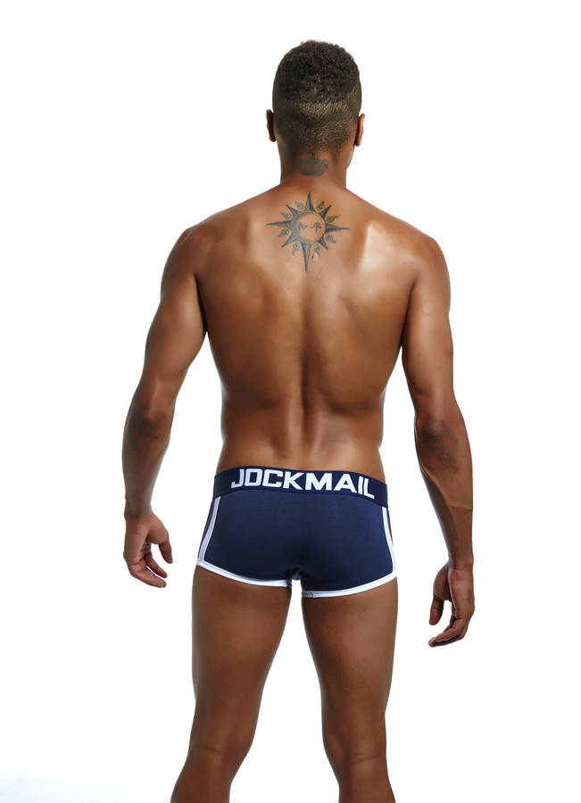Jockmail Boxer Navy with Push up cup