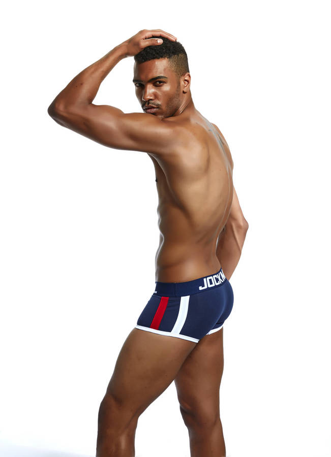 Jockmail Boxer Navy with Push up cup