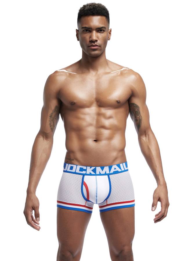 Jockmail Mesh Boxer White