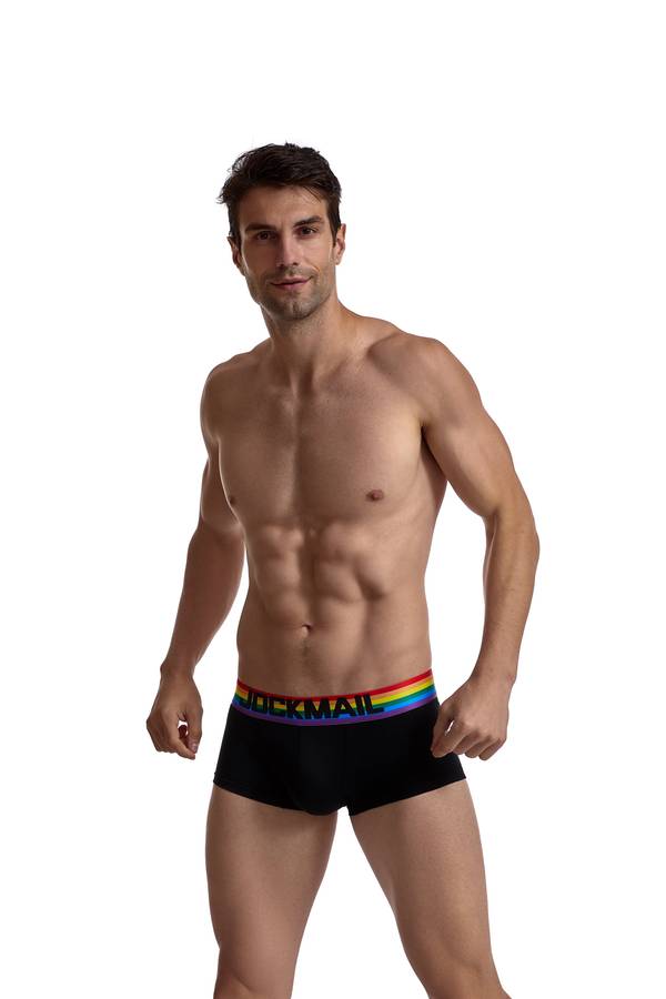 Jockmail Rainbow band Boxer - Black