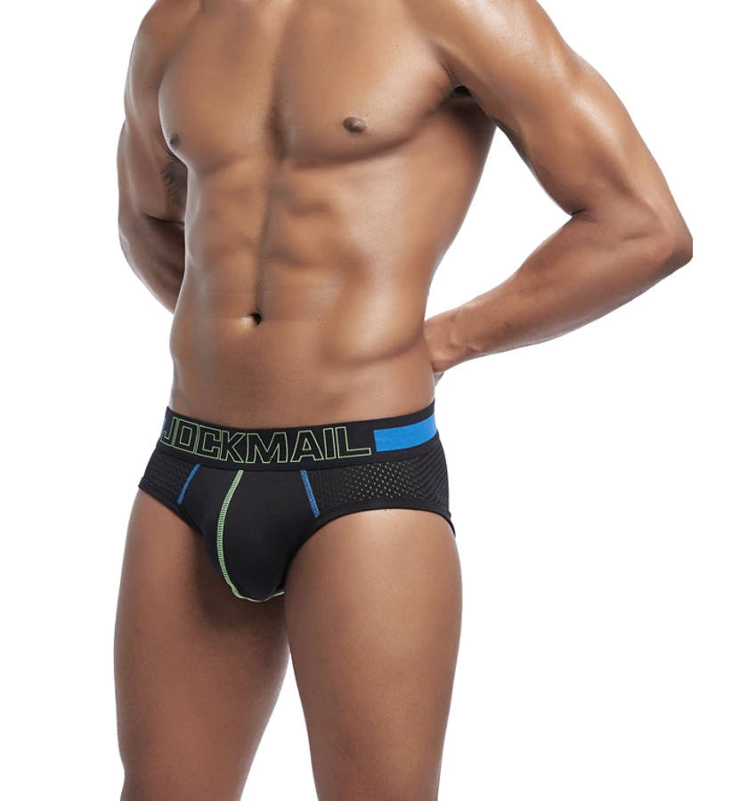 Jockmail Black Briefs