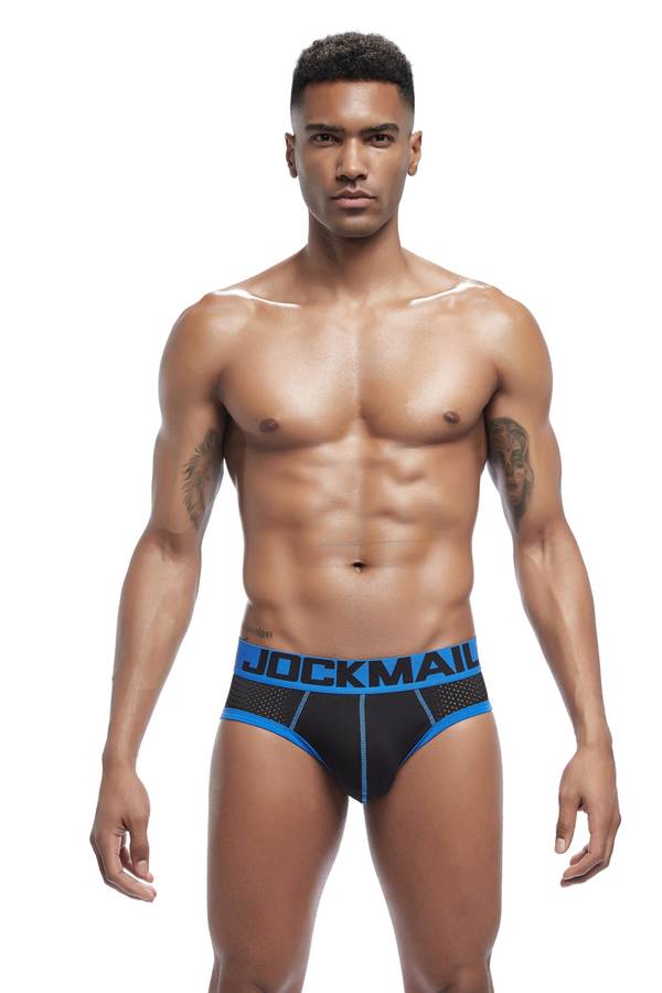 Jockmail Brief Black/Blue