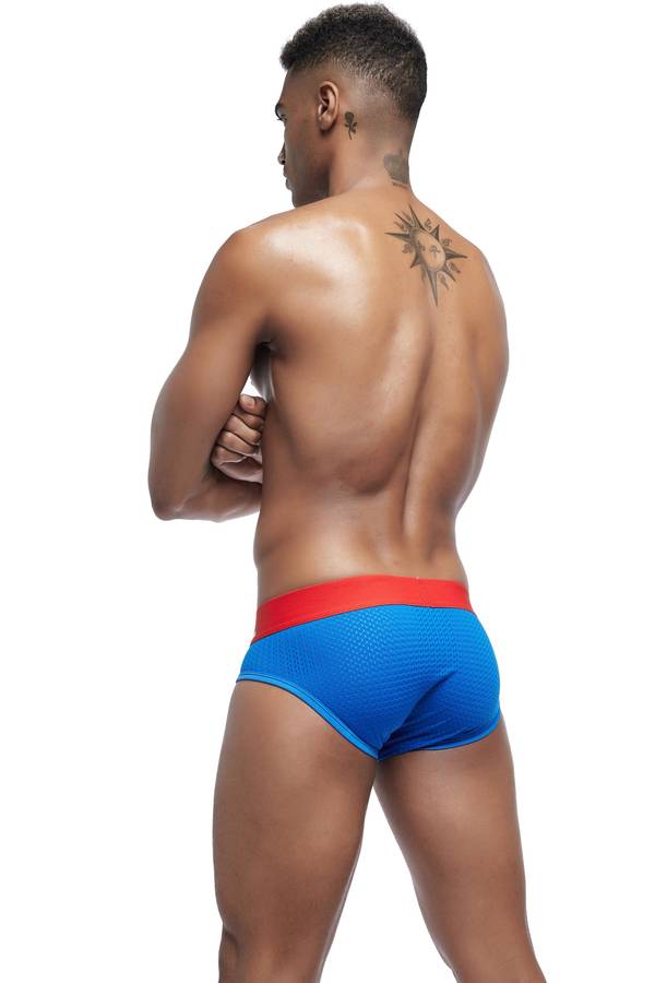 Jockmail Brief Blue/White