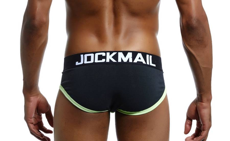 Jockmail Black and Lime Briefs