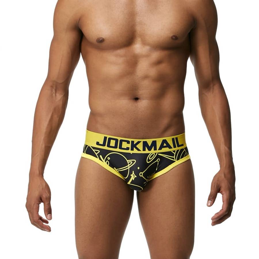 Jockmail Black Space Briefs