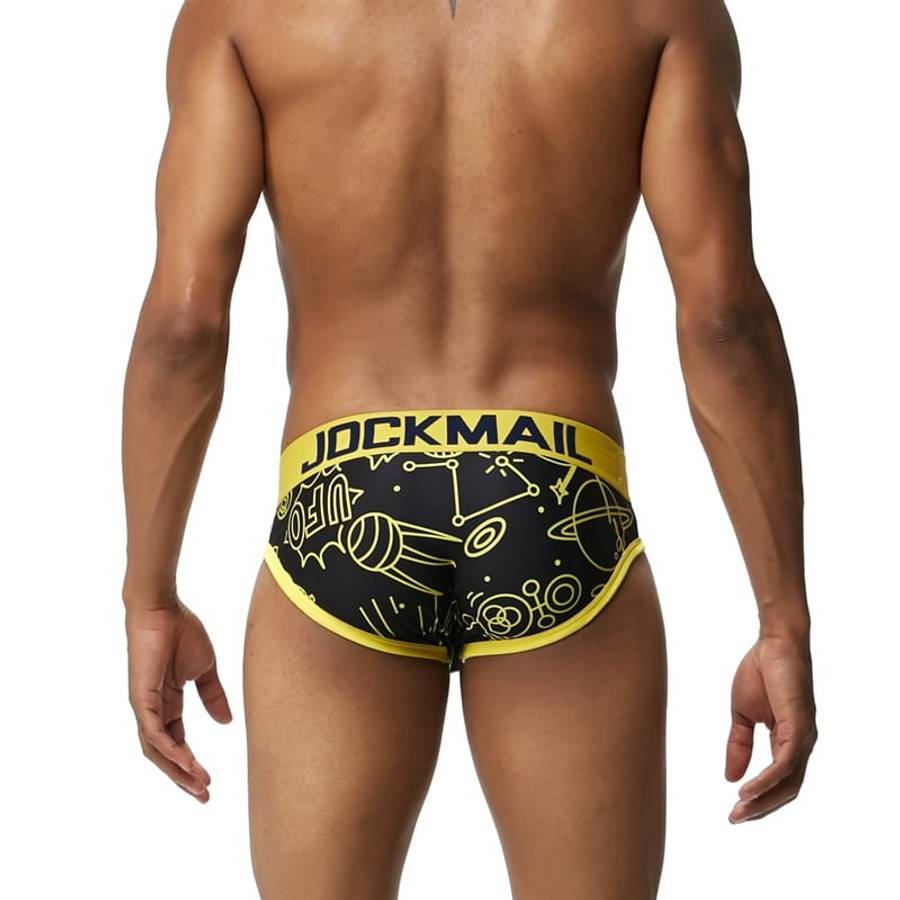 Jockmail Black Space Briefs