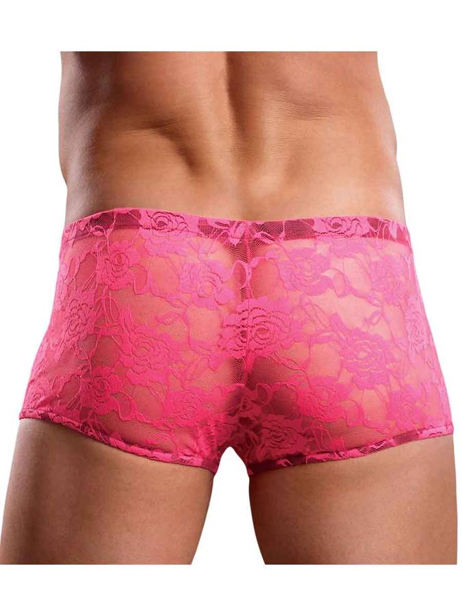 Neon Lace Mini Short - Pink