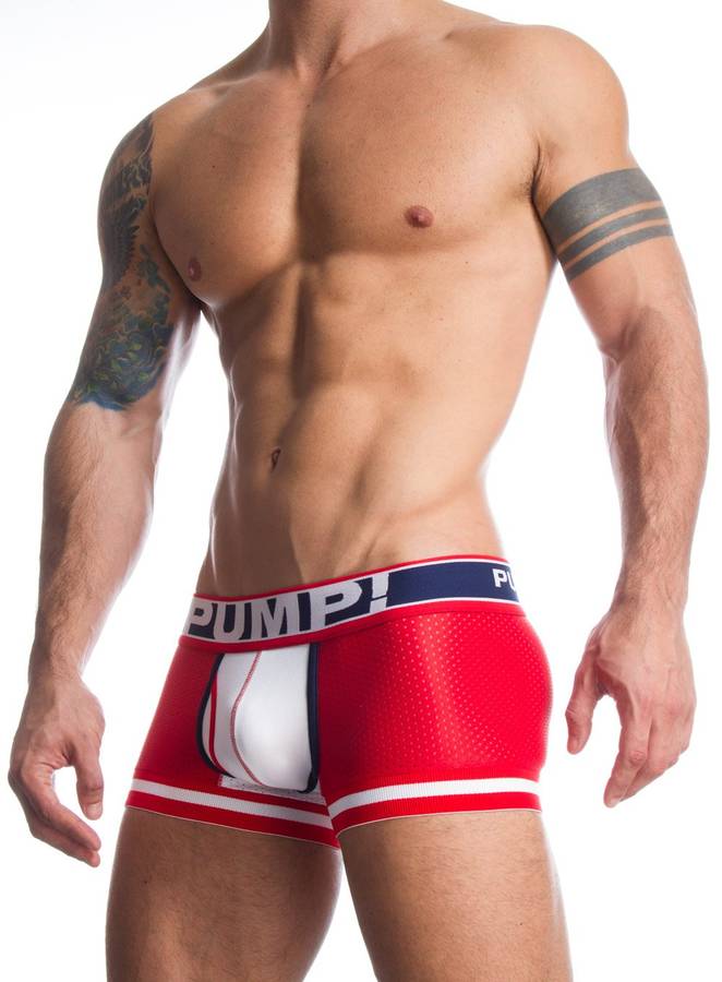 Pump Boxer Fever White / Red Mesh
