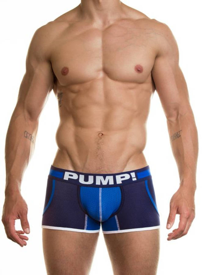 Pump Hollow Mesh Boxers Blue