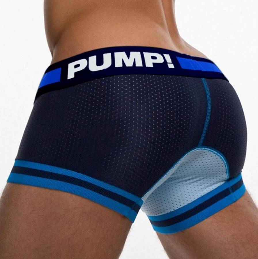 Pump Hollow Mesh Boxers Navy