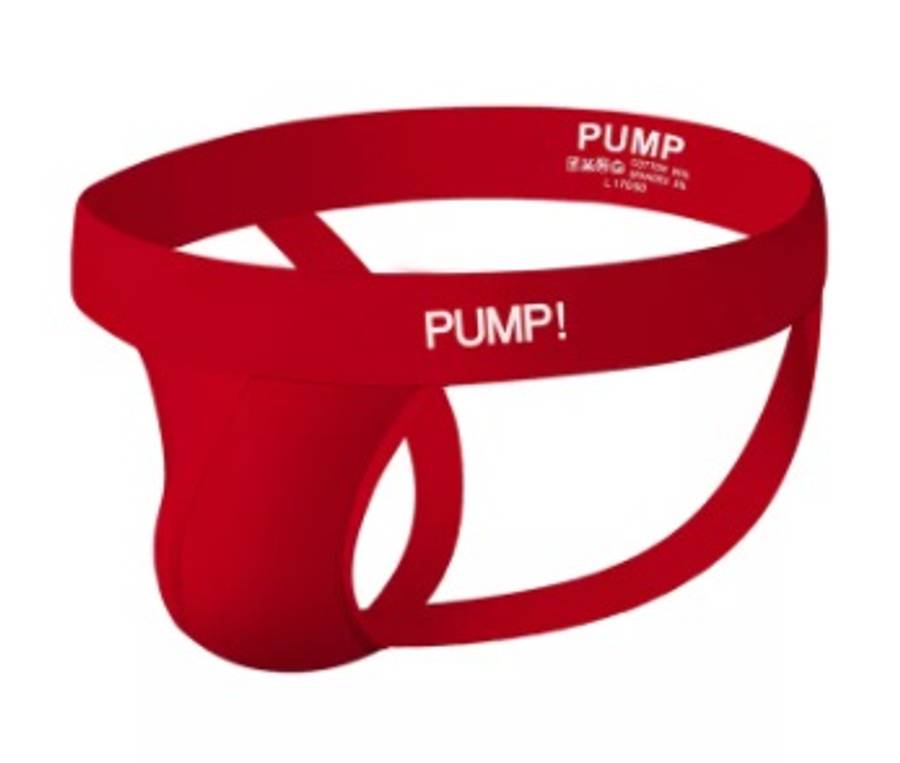 Pump Red Cotton Jockstrap