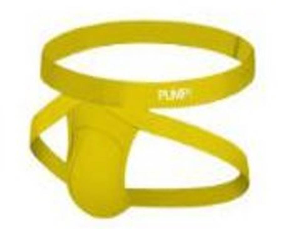Pump Double-strap Yellow Jockstrap