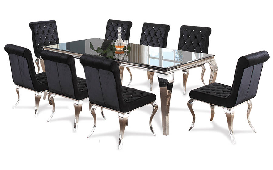 TIFFANY 9-PIECE DINING ROOM SUITE (17283) [ DEMO ] [ R 46,999-00 ] [ COLLECTIONS ONLY]