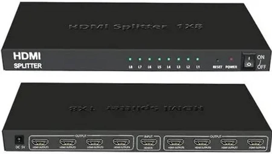 UniQue UQ-8PHDMIS UniQue 4K x 2K Ultra HD 8 Port HDTV Splitter