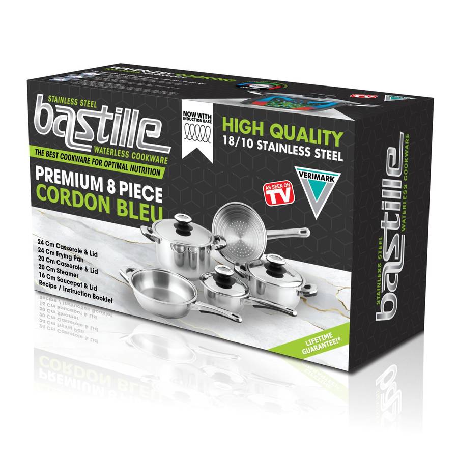 Bastille 8 Piece Set | 18/10 Stainless Steel Pot Set