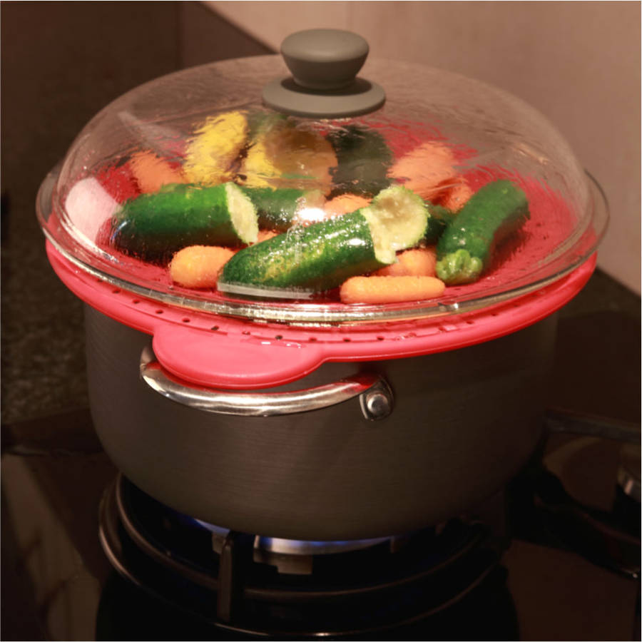 Bauer Kitchen Guard | Silicone Lid | Splatter Screen | Pot Strainer | Steamer