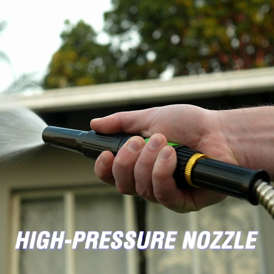 Gorilla X-Hose Steel 15m | High-Pressure Stainless-Steel Hose Pipe