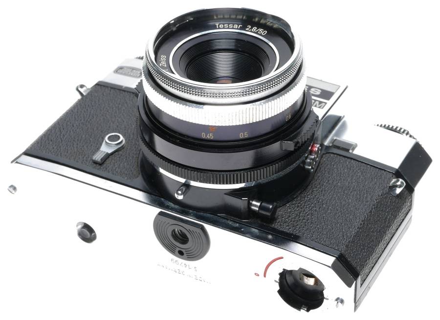 Icarex 35 S Zeiss camera BM Tessar 2.8/50 Voigtlander