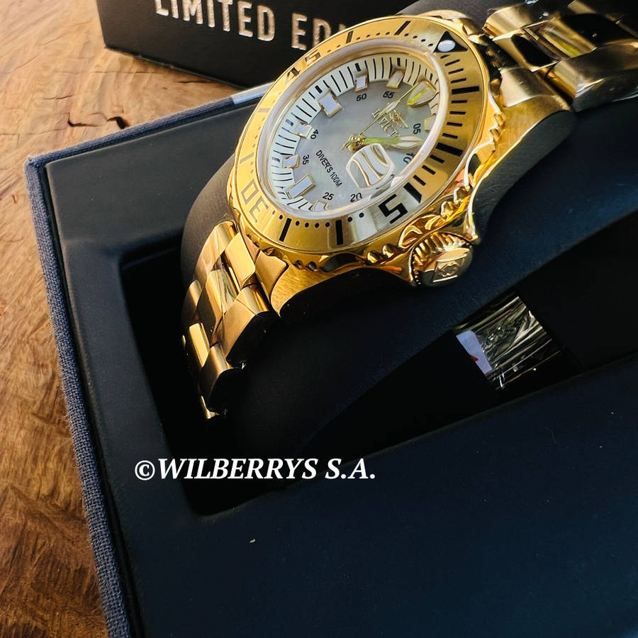 wow!! rrp R5,999.00 INVICTA WOMEN`S Professional Mother of Pearl Dial SWISS 100m Dive Watch NEW