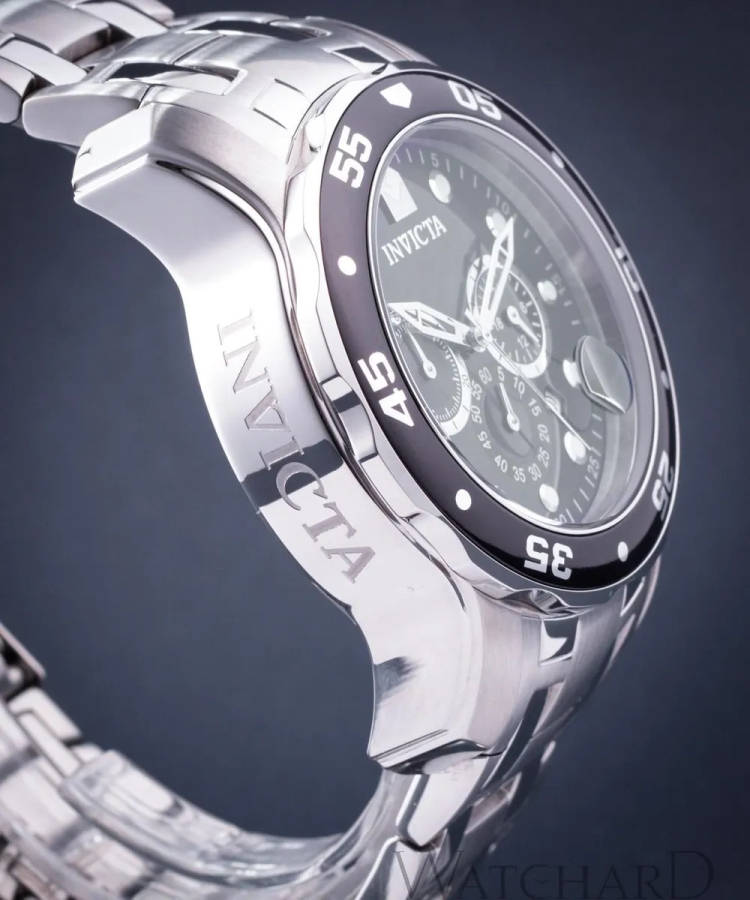 look!! rrp R8,999.00 INVICTA MENS BIG COLOSSUS silver / black 50mm STEEL CHRONO Watch NEW