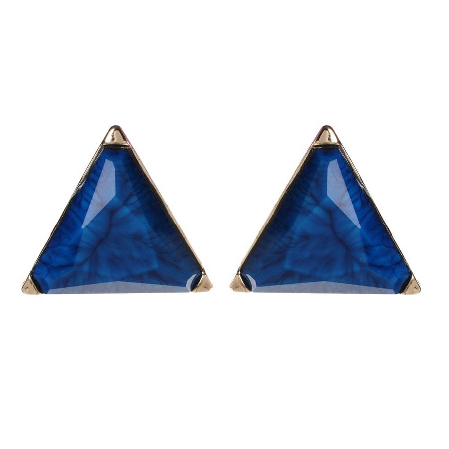 Must see! Retail: R1250.00 AMRITA NEW YORK Bermuda Stud Earring Blue Lapis