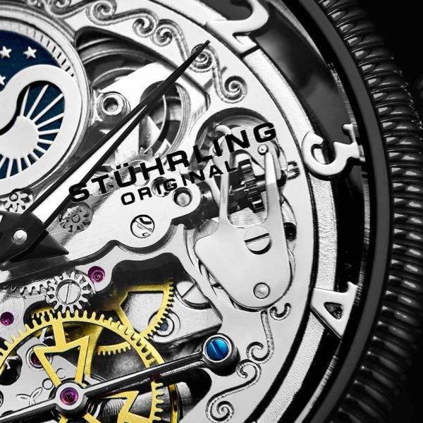 **incredible** R12,000.00 Stuhrling Original Men`s Symphony DT Emperor AUTOMATIC 21,600 V.P.H Watch