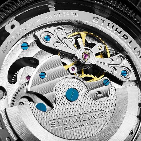 **incredible** R12,000.00 Stuhrling Original Men`s Symphony DT Emperor AUTOMATIC 21,600 V.P.H Watch