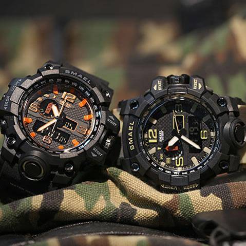 SMAEL Men`s SHOCK PROOF Mens mixmaster 50mm Black / Green Green Watch WATER RESISTANT **BRAND NEW**