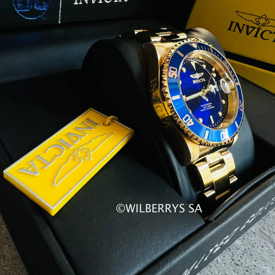 LOOK!! rrp R6,999.00 INVICTA® Mens SEA URCHIN 41mm Full Gold pl Watch BRAND NEW