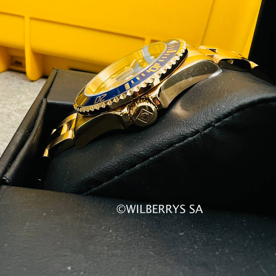 LOOK!! rrp R6,999.00 INVICTA® Mens SEA URCHIN 41mm Full Gold pl Watch BRAND NEW