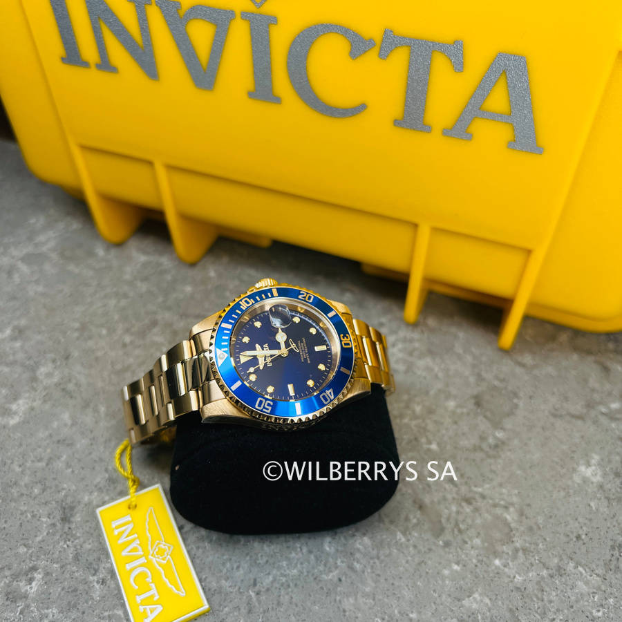 LOOK!! rrp R6,999.00 INVICTA® Mens SEA URCHIN 41mm Full Gold pl Watch BRAND NEW