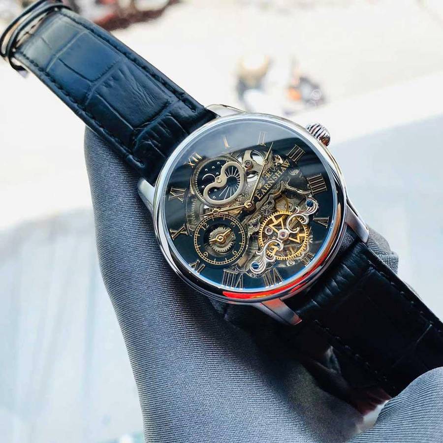 ***must see*** rrp: R8,200.00 THOMAS EARNSHAW AUTOMATIC LONGITUDE DUAL TIME MIDNIGHT GREEN NEW