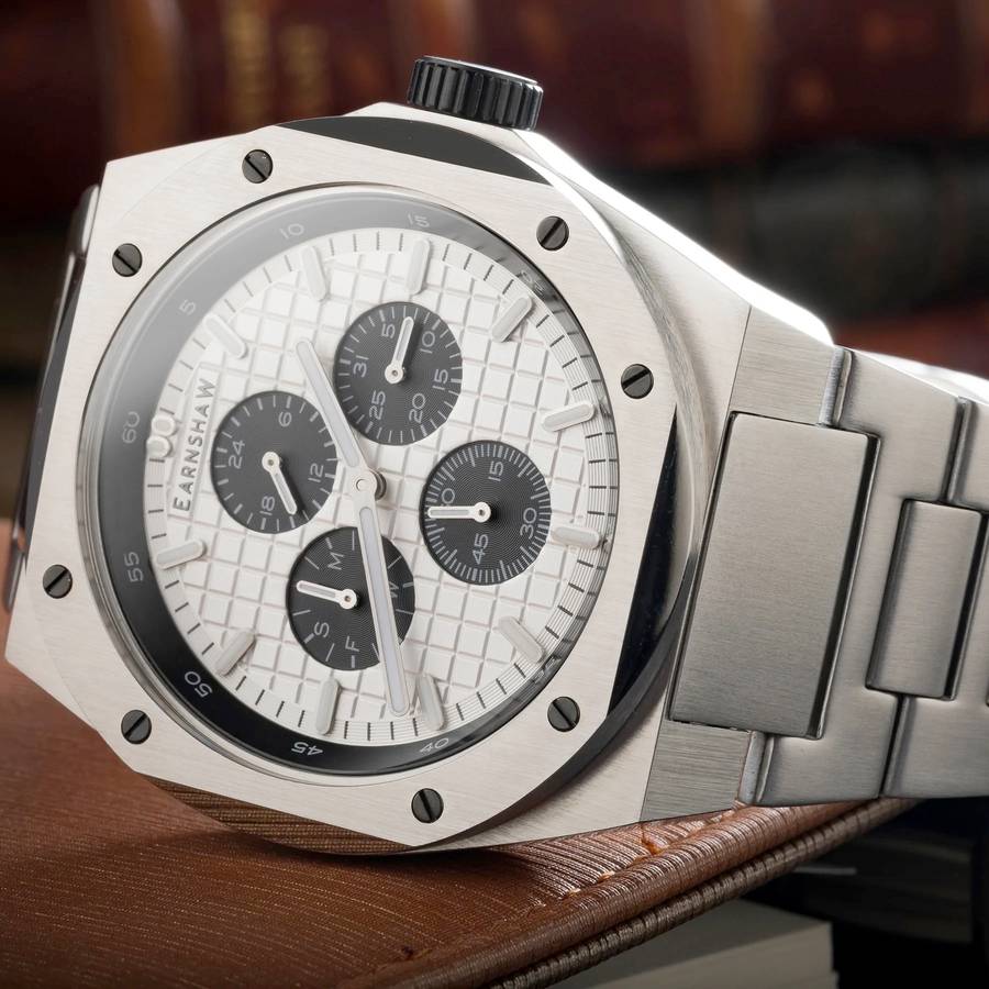 ***must see*** R7,500.00 THOMAS EARNSHAW GEOMETRIC PANDA STEEL CHRONO LIMITED EDITION WATCH NEW