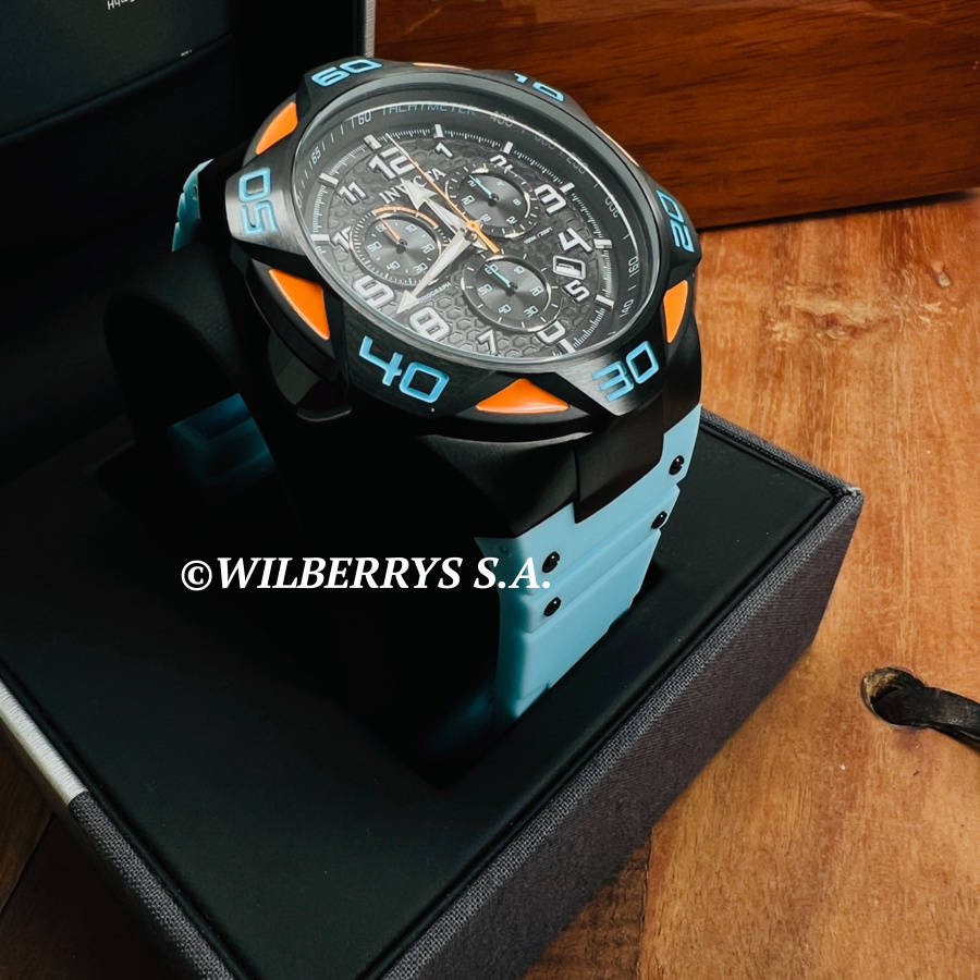 incredible!! Retail: R8,999.00 INVICTA Men`s CARBON DIAL COALITION X-FORCE BLUE ORANGE BLACK CHRONEW