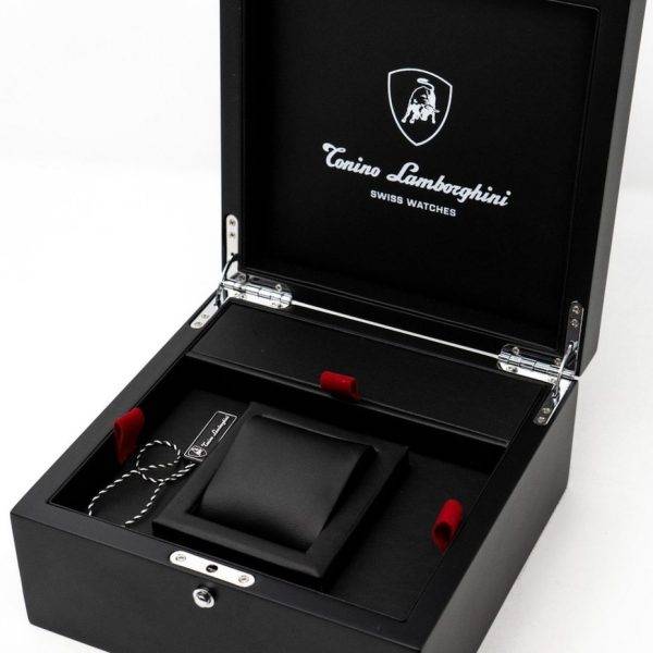 **pure beast worth R37k Tonino Lamborghini Men`s ORANGE LEATHER Chronograph Watch NEW 100% GENUINE
