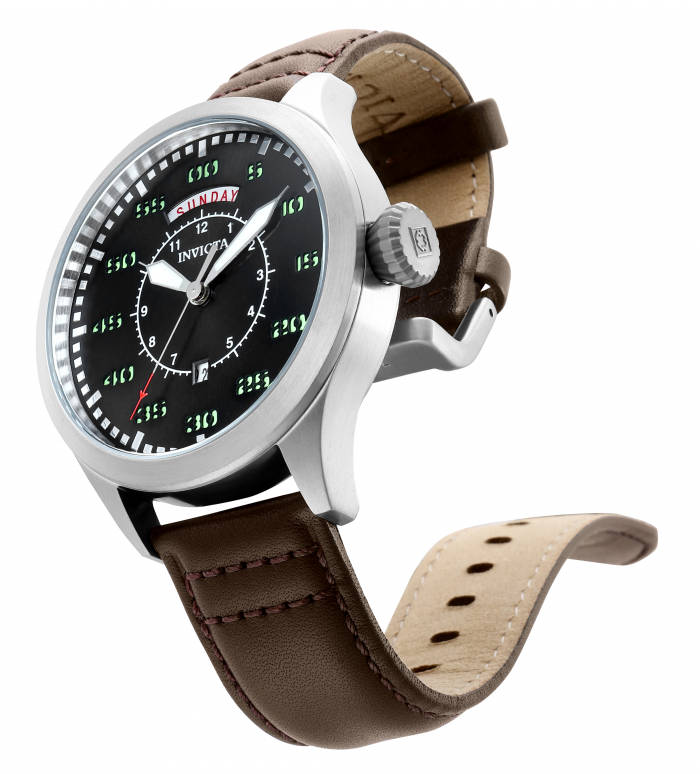 vintage flyboy!! Retail: R6,999.00 INVICTA Men`s Aviator Classic Date Vintage Pilot Leather Watch