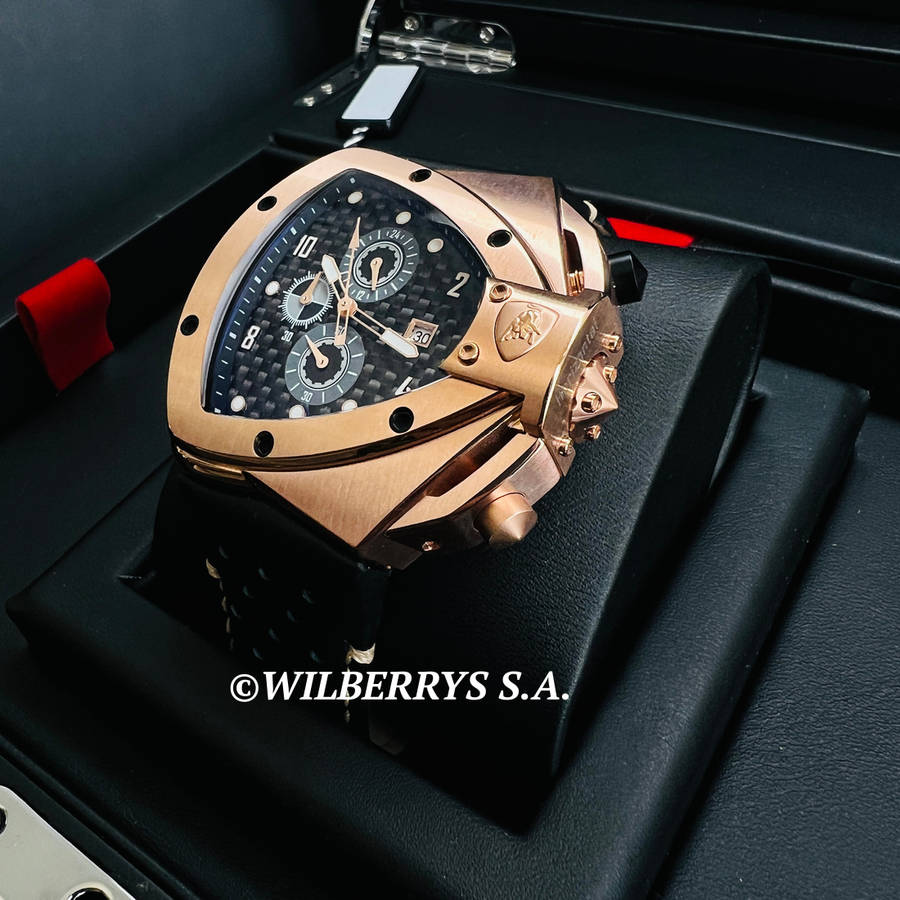 **pure beast worth R35k Tonino Lamborghini Men`s SPYDER ROSE GOLD Chronograph Watch NEW 100% GENUINE