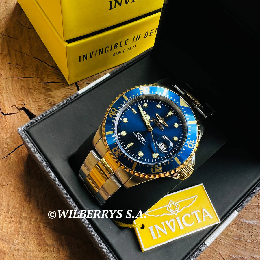 wow!! rrp R5,999.00 INVICTA Two Tone Royal Blue Master Sea DiveR 100m 43mm Watch BRAND NEW