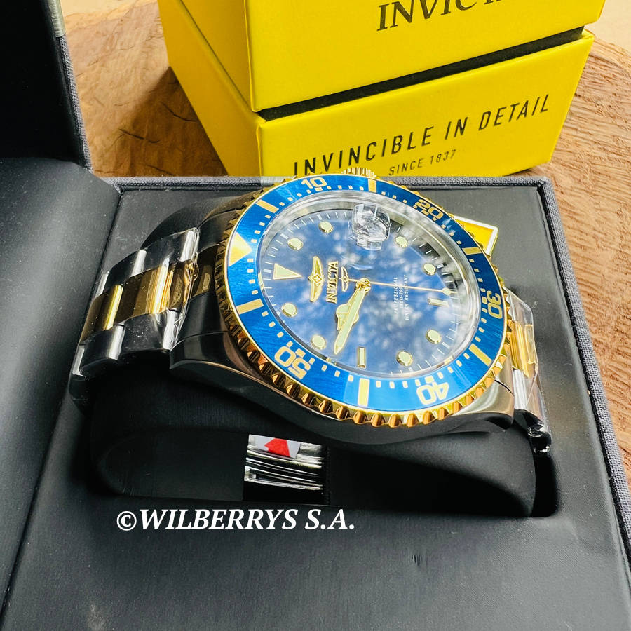 wow!! rrp R5,999.00 INVICTA Two Tone Royal Blue Master Sea DiveR 100m 43mm Watch BRAND NEW