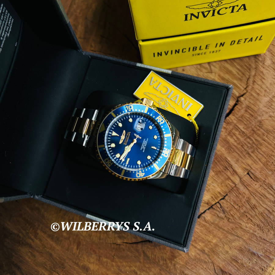 wow!! rrp R5,999.00 INVICTA Two Tone Royal Blue Master Sea DiveR 100m 43mm Watch BRAND NEW