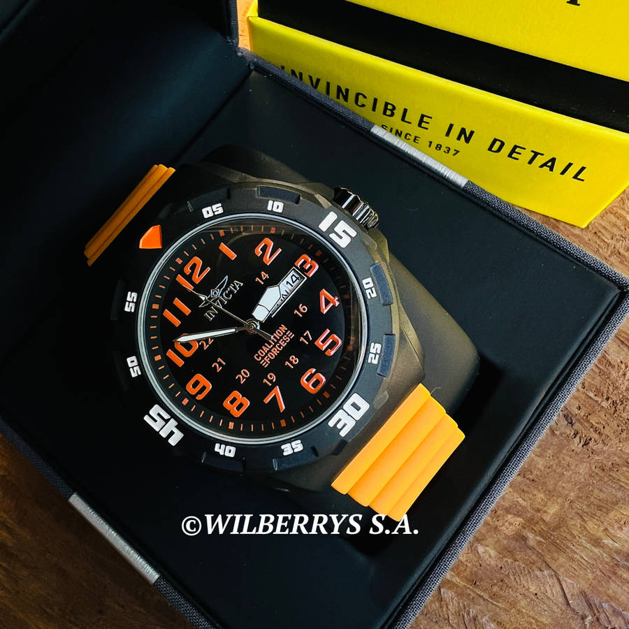 wow!! rrp R5,999.00 INVICTA MEN`S Military Coalition Force Orange ABS 45mm Watch BRAND NEW
