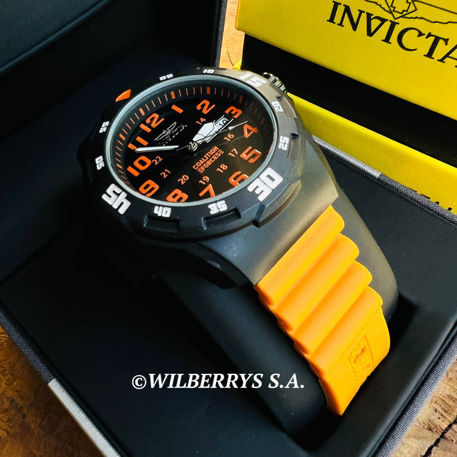 wow!! rrp R5,999.00 INVICTA MEN`S Military Coalition Force Orange ABS 45mm Watch BRAND NEW