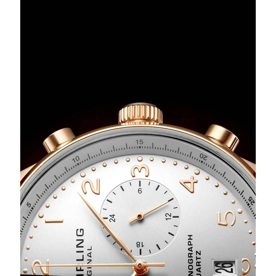 wow!! rrp R6,999.00 STUHRLING ORIGINAL® Men`s MONACCO GR Leather CHRONOGRAPH Watch NEW