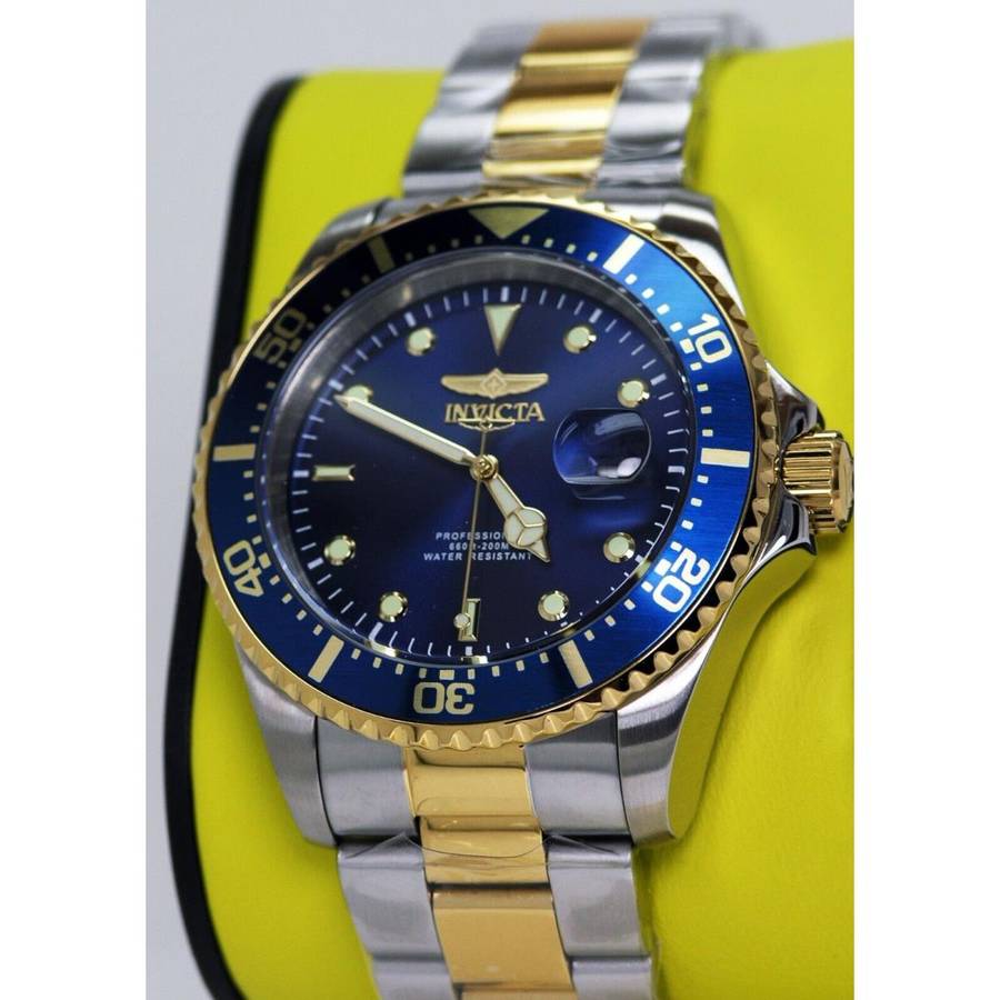 wow!! rrp R5,999.00 INVICTA Two Tone Royal Blue Master Sea DiveR 100m 43mm Watch BRAND NEW