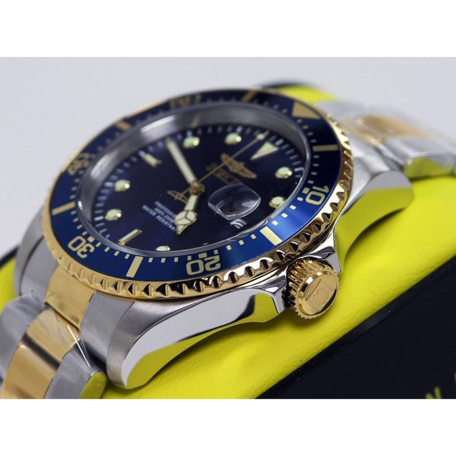 wow!! rrp R5,999.00 INVICTA Two Tone Royal Blue Master Sea DiveR 100m 43mm Watch BRAND NEW