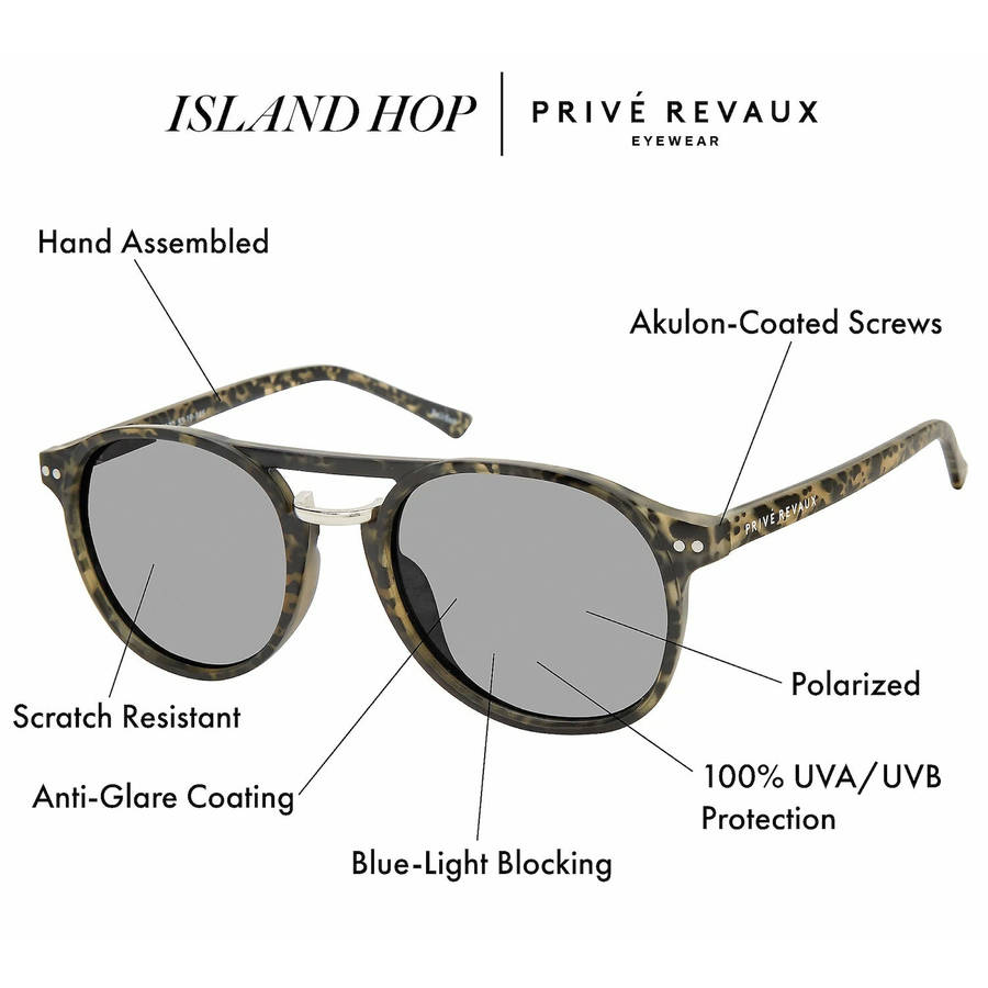 late entry!! PRIVE REVAUX UNISEX  iSLAND hop Translucent Sunglasses *GENUINE*