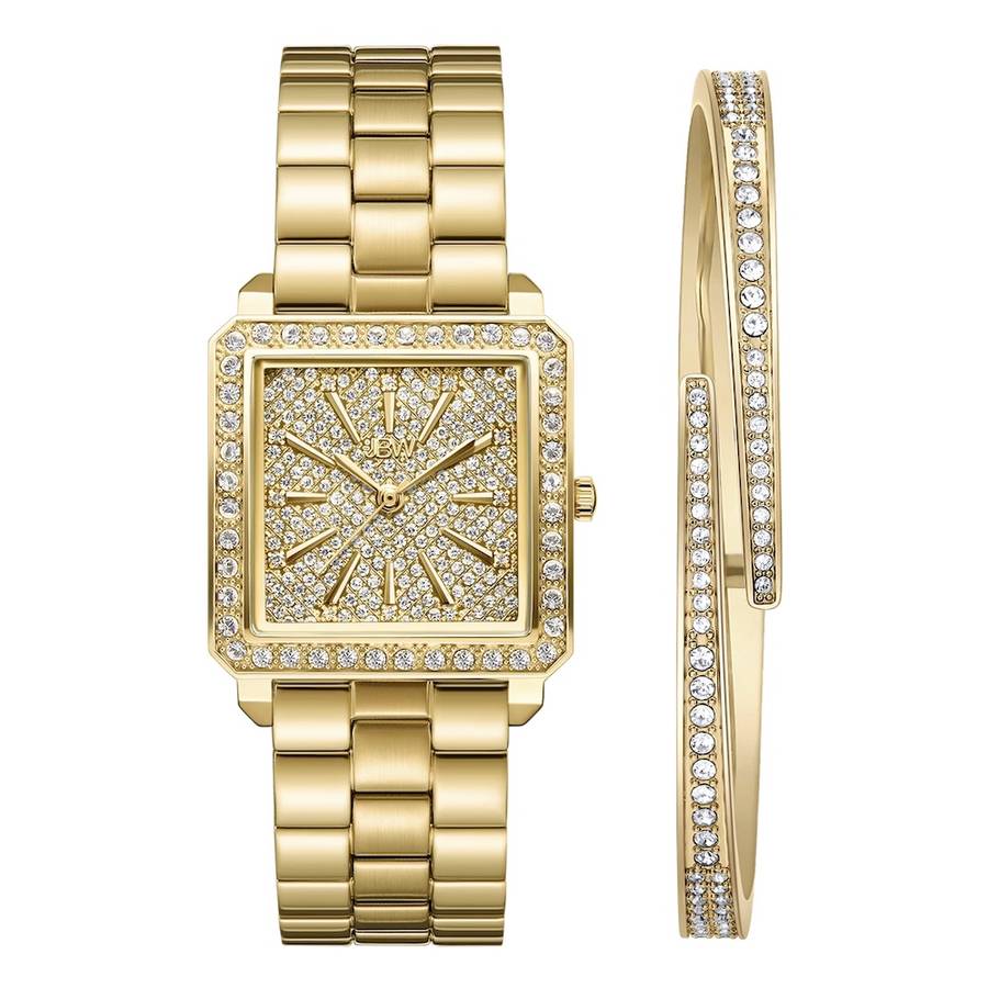 **real diamonds** R12,999.00 JBW WOMEN`S Cristal 28 18k Gold Plated 12 DIAMONDS, 303 SWAROVSKI