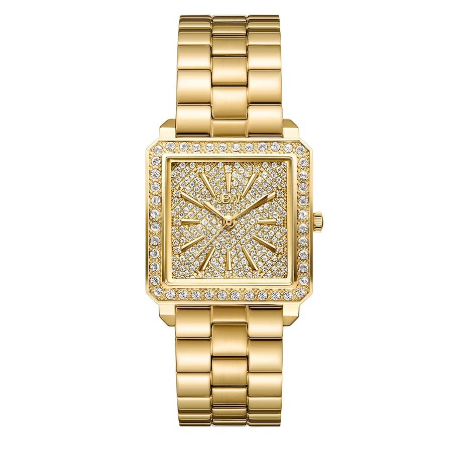 **real diamonds** R12,999.00 JBW WOMEN`S Cristal 28 18k Gold Plated 12 DIAMONDS, 303 SWAROVSKI