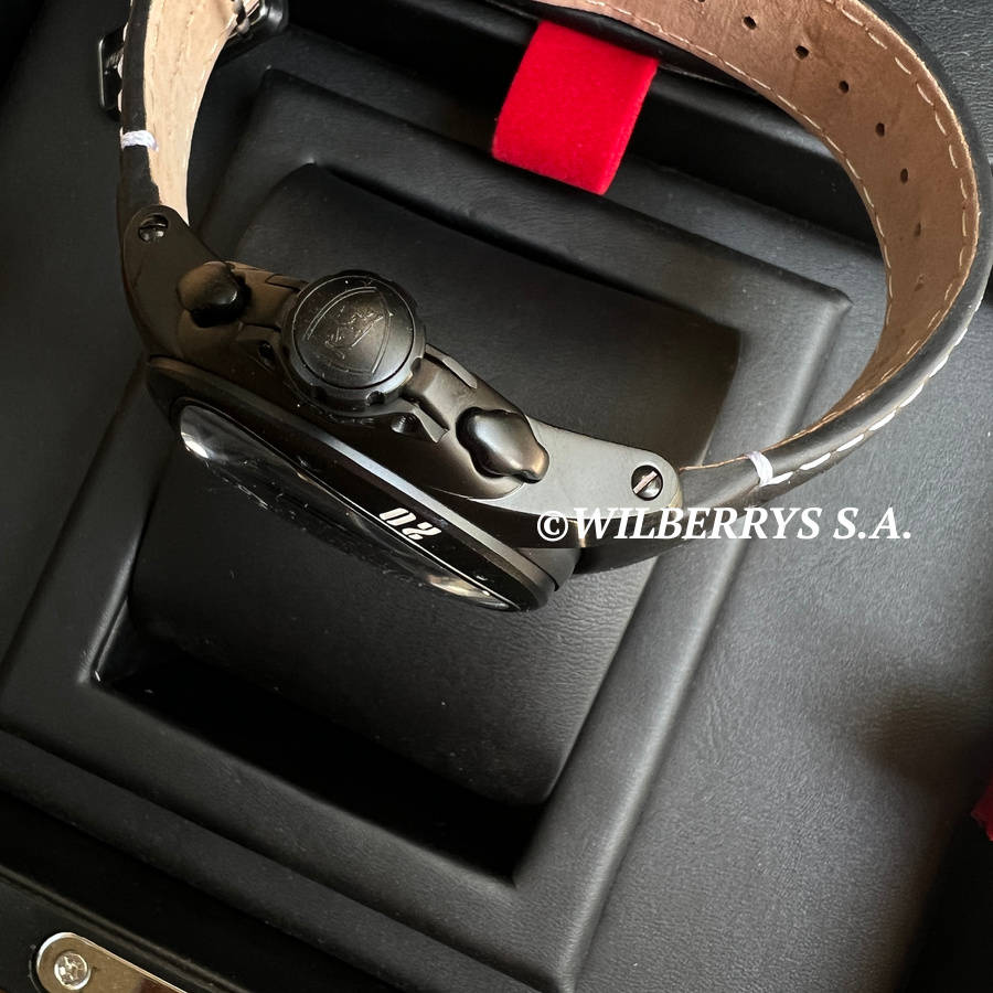 rrp R35,000.00 Tonino Lamborghini Men`s SPYDER BLACK/WHITE Chrono Watch NEW 100% GENUINE