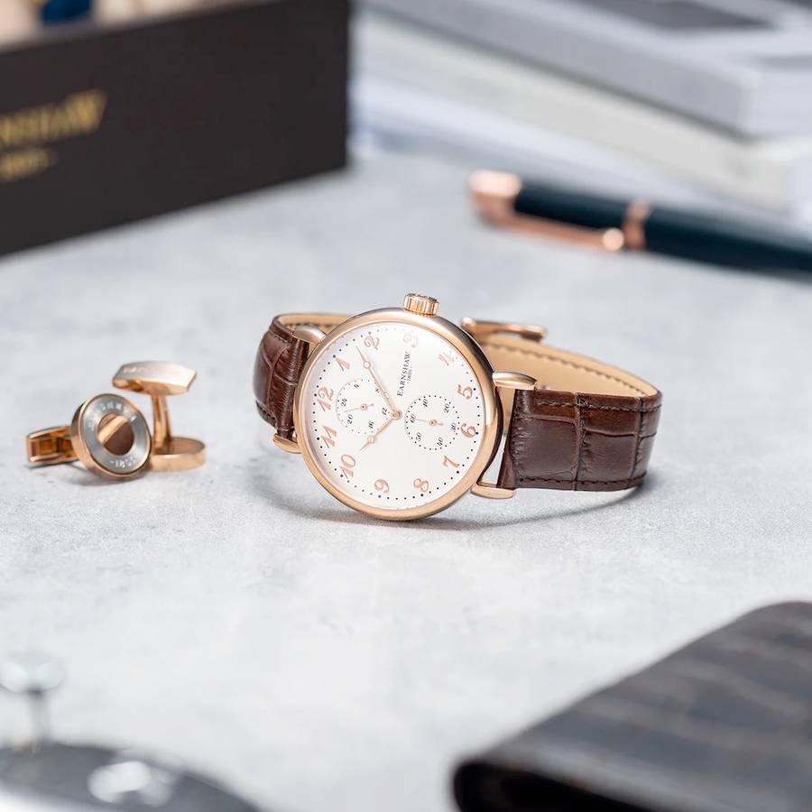 Retail: R9,200.00 Thomas Earnshaw British Legacy Watch Eggshell White Chrono GENUINE, BRAND NEW